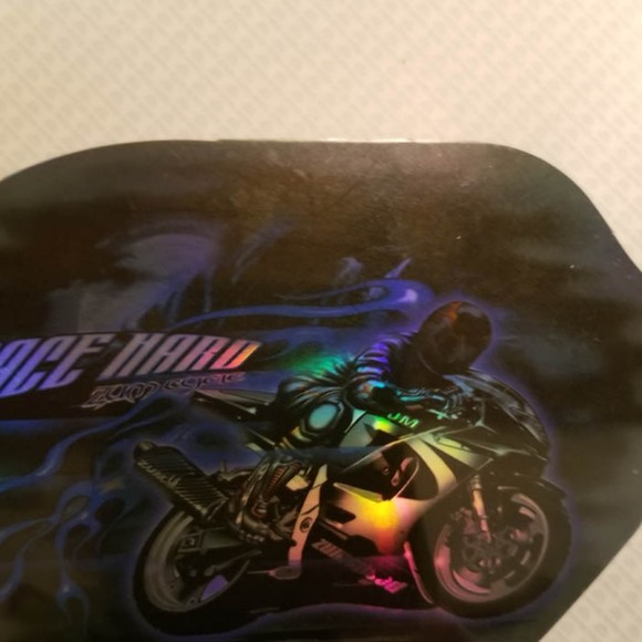 '02 ZUM Cycle "Race Hard" prism vending mach. sticker - Picture 3 of 6